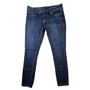 Express Size 8 Womens Jeans Leggings Low Rise Dark Wash Stretch